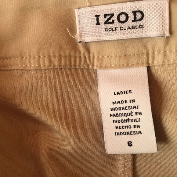 NWOT IZOD Golf Classics Women’s Sz 6 Skort in Kaki/Tan. - Picture 10 of 10